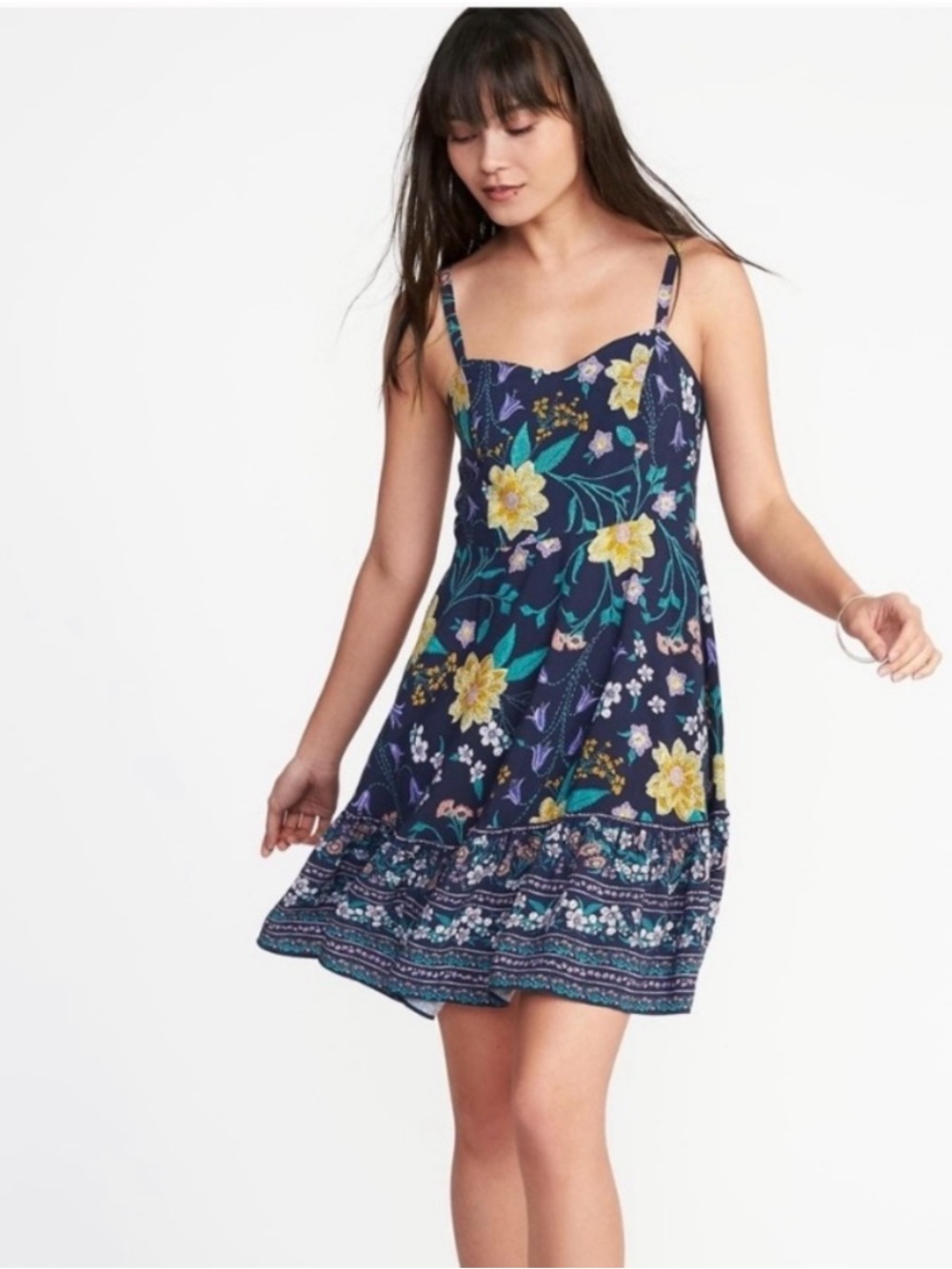 Woman’s Small Old Navy Fit and Flare Cani Mini Dress